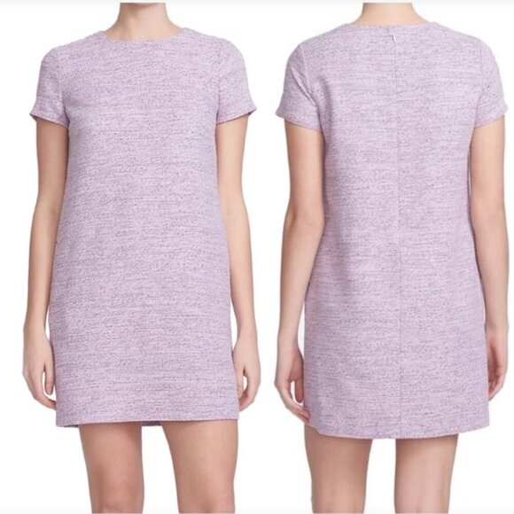Cece Cynthia Steffe Kayte Lilac Tweed Dress - Picture 1 of 14